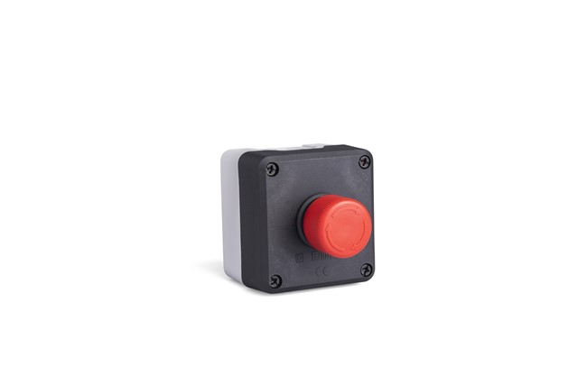 P Series Plastic 1 Hole BDE30 +  C4BK (NC) Black-Grey Control Box